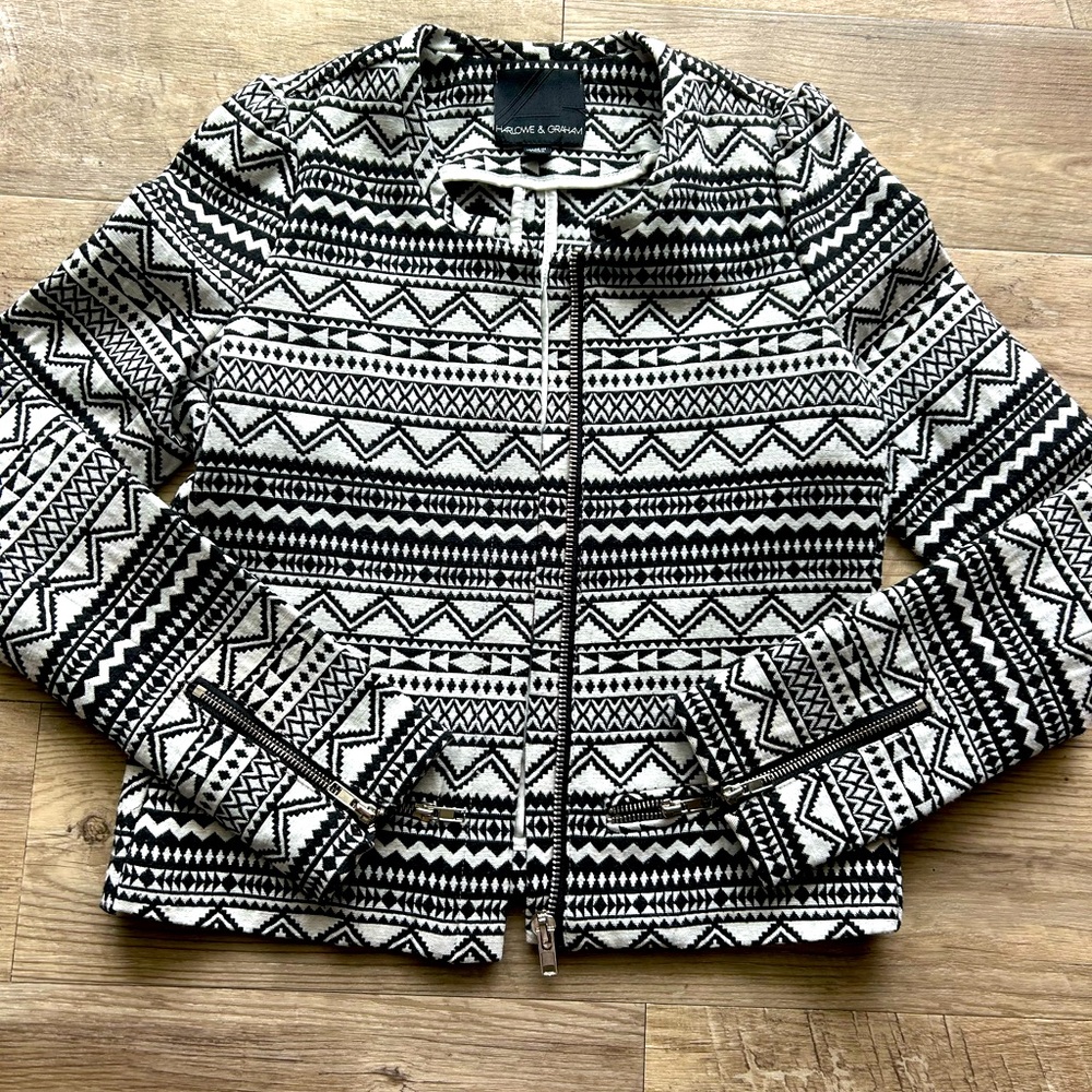 Harlowe and Graham Blazer Geometric Small